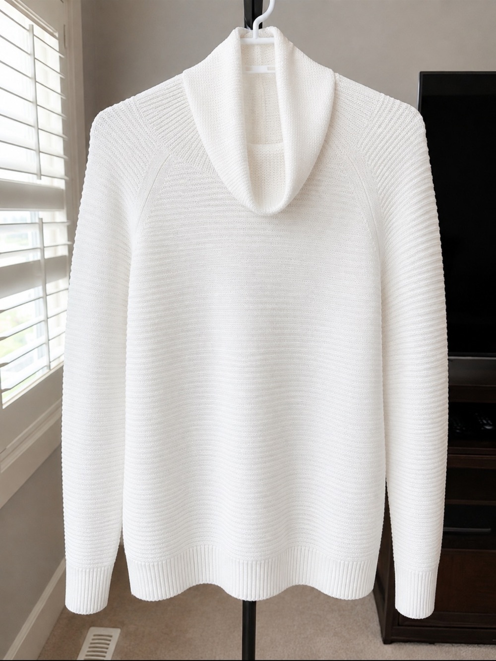 Kenneth Cole Cream Cowl Neck Sweater - Picture 2 of 3